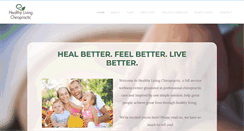 Desktop Screenshot of healthylivingchiropractic.com